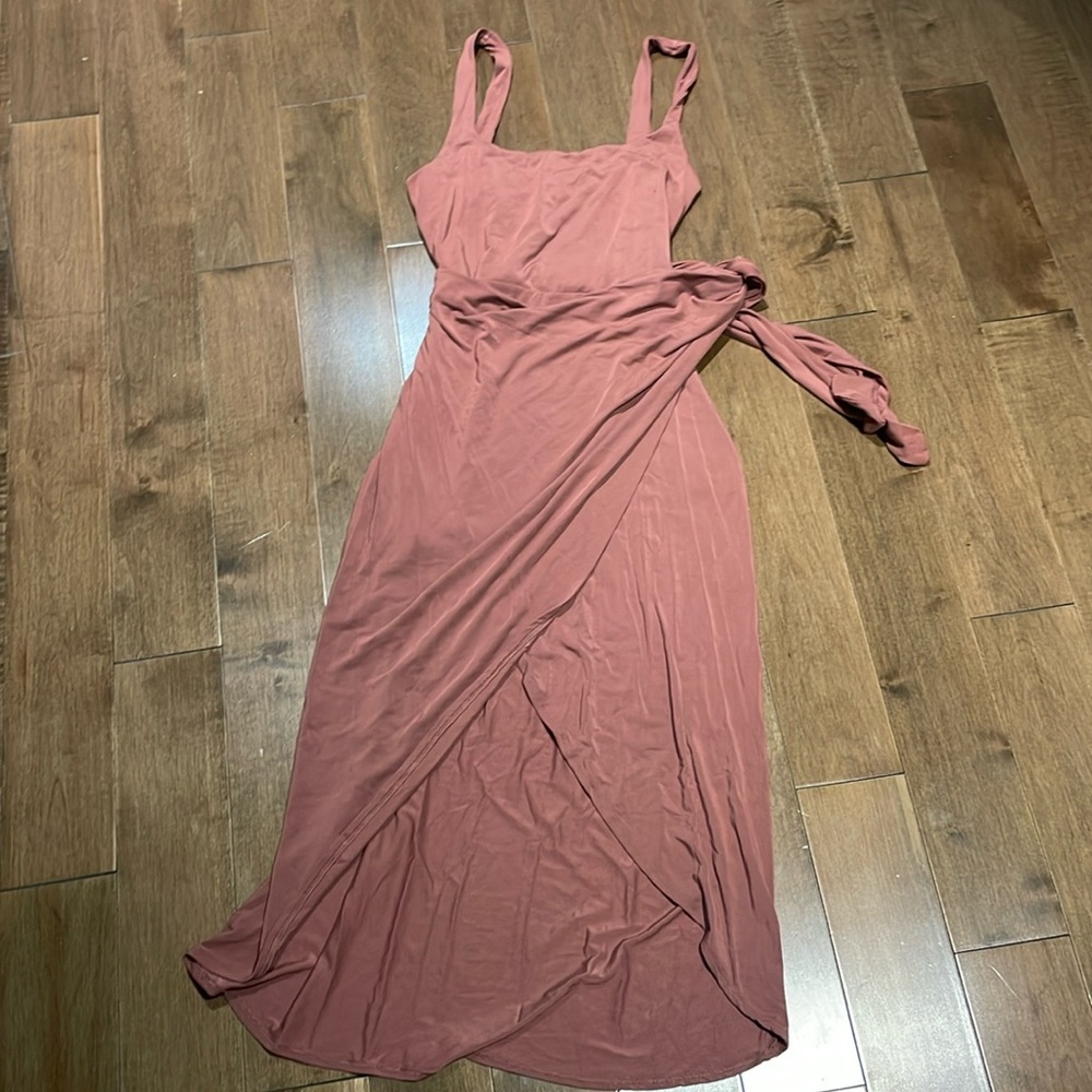 Wilfred Midi Dress in Dusty Rose